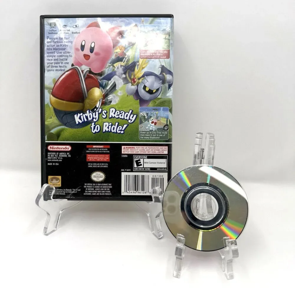 Kirby Air Ride Nintendo GameCube GCN 2003 Black Label No Manual Tested